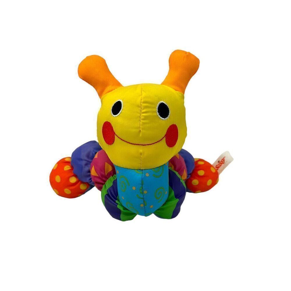 Vintage‎ Sassy Baby Toy Caterpillar Colorful Stuffed 2002 Replacement Polka Dot